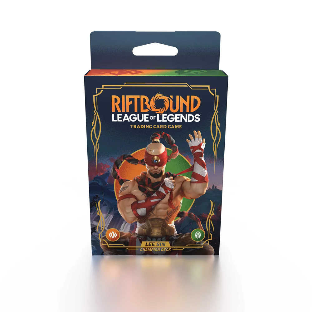 Riftbound: League of Legends Trading Card Game Set 1 Origins Champion Deck Lee Sin Afbeelding 1