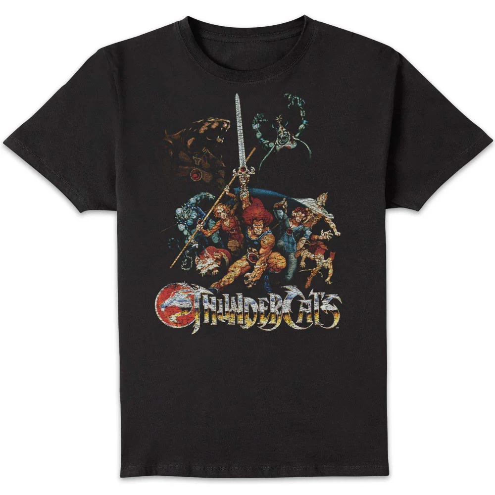 Thundercats Classic Art Unisex T-Shirt - Black - S Afbeelding 1