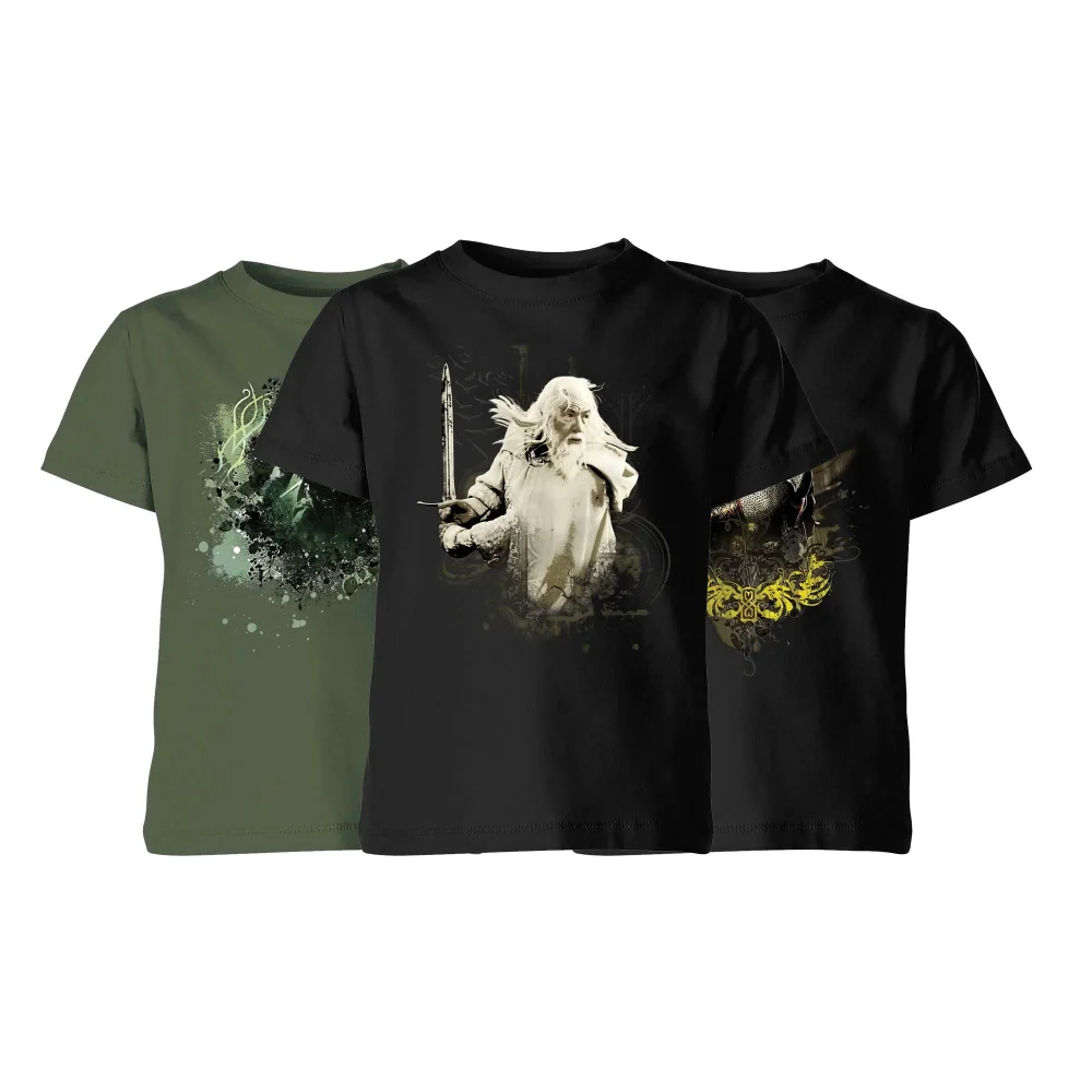 The Lord Of The Rings Kids' 3-Pack T-Shirts - 98/104 (3-4 jaar) Afbeelding 1