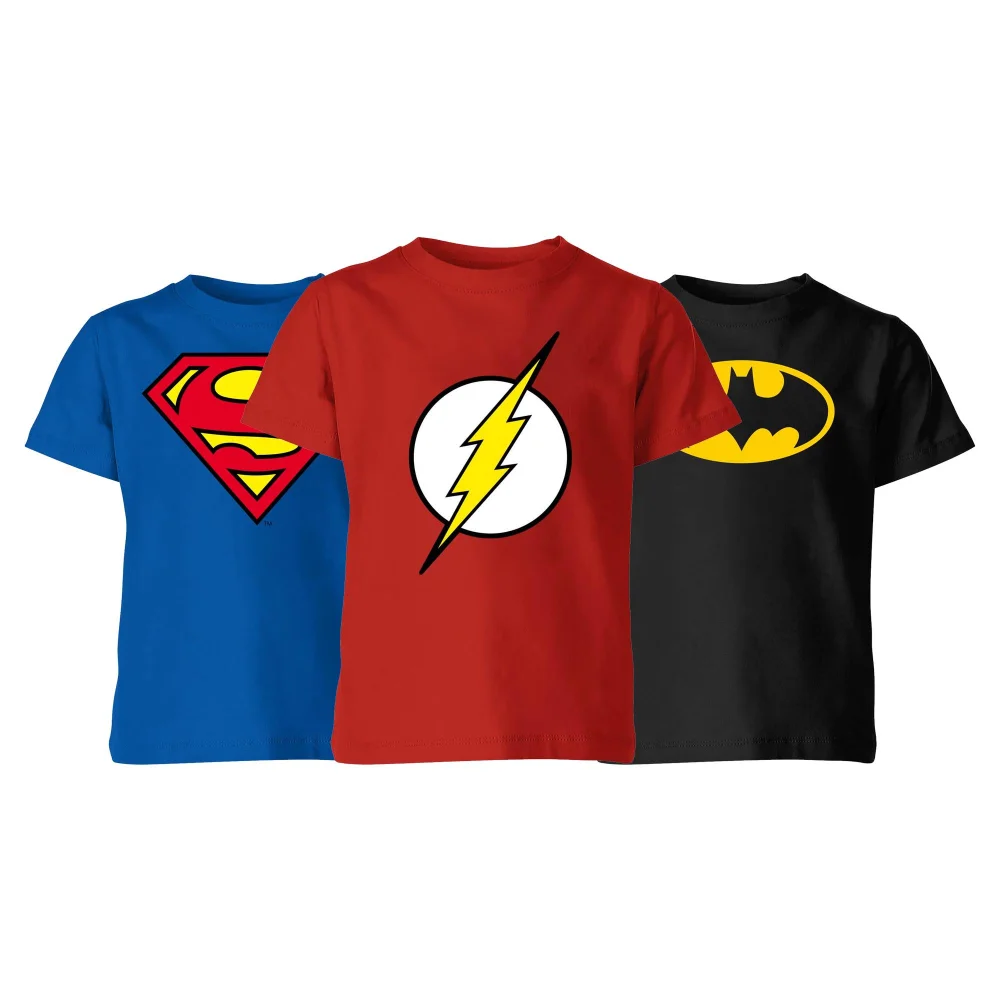 DC Comics Kids' 3-Pack T-Shirts - 146/152 (11-12 jaar) Afbeelding 1