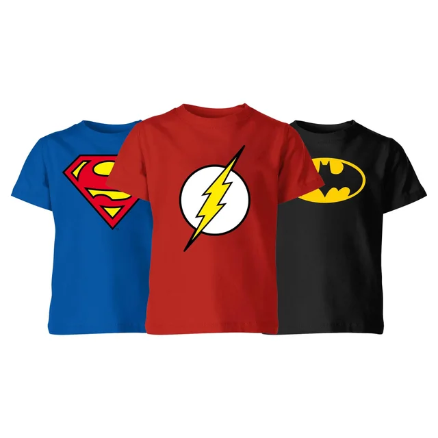 DC Comics Kids' 3-Pack T-Shirts