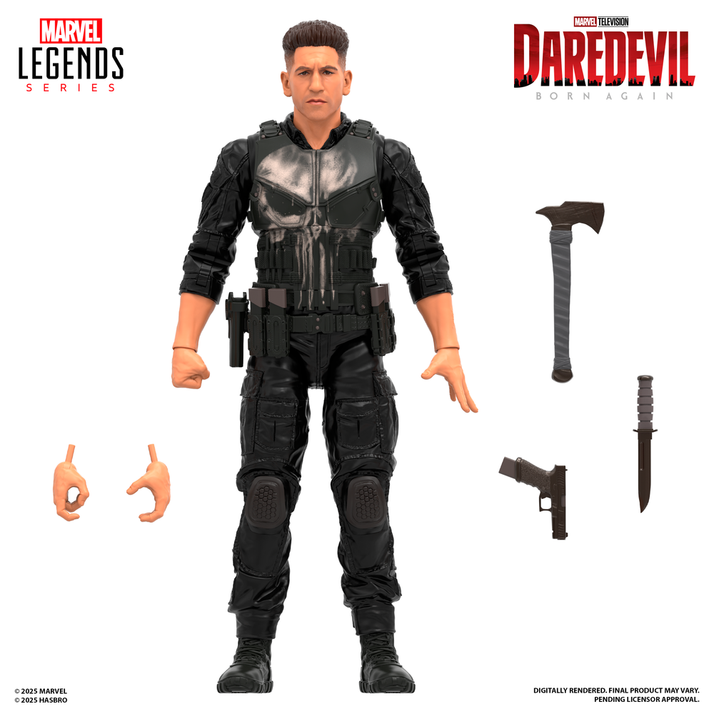 Hasbro Marvel Legends Series Daredevil: Born Again Punisher 6-Inch Action Figure Afbeelding 1