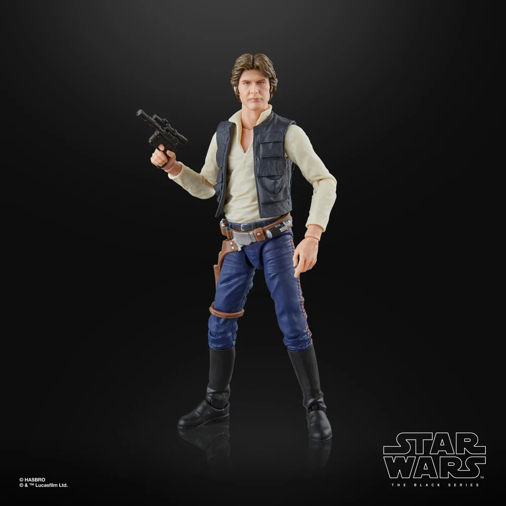 Hasbro Star Wars The Black Series Star Wars: A New Hope Han Solo Collectible Action Figure (6”) Afbeelding 1
