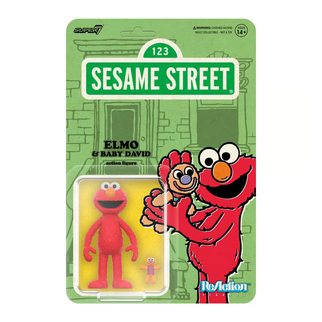 Super7 Sesame Street ReAction Wave 4 - Elmo and Baby David