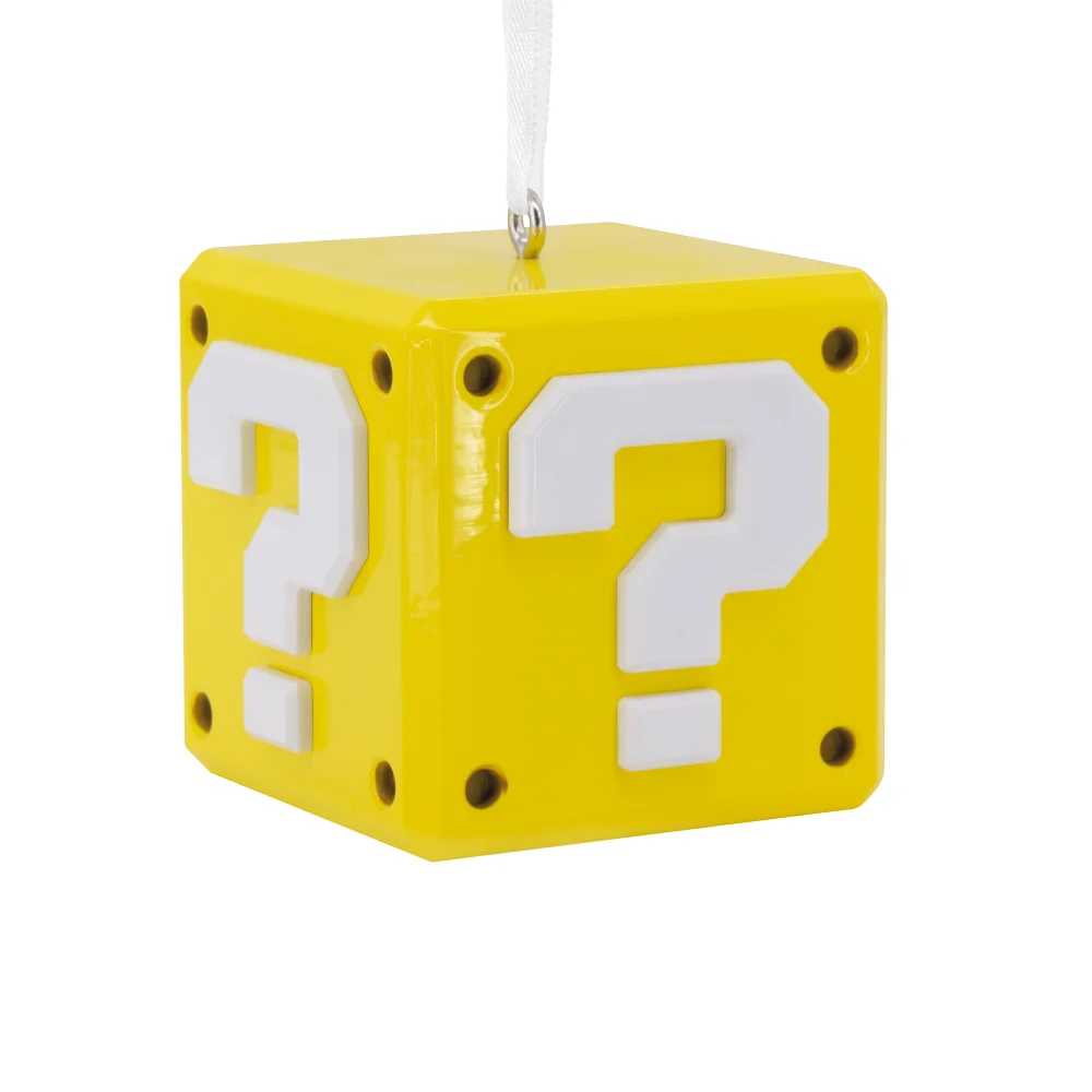 Hallmark Premium Collectable Super Mario - Question Mark ? Block Ornament Afbeelding 1