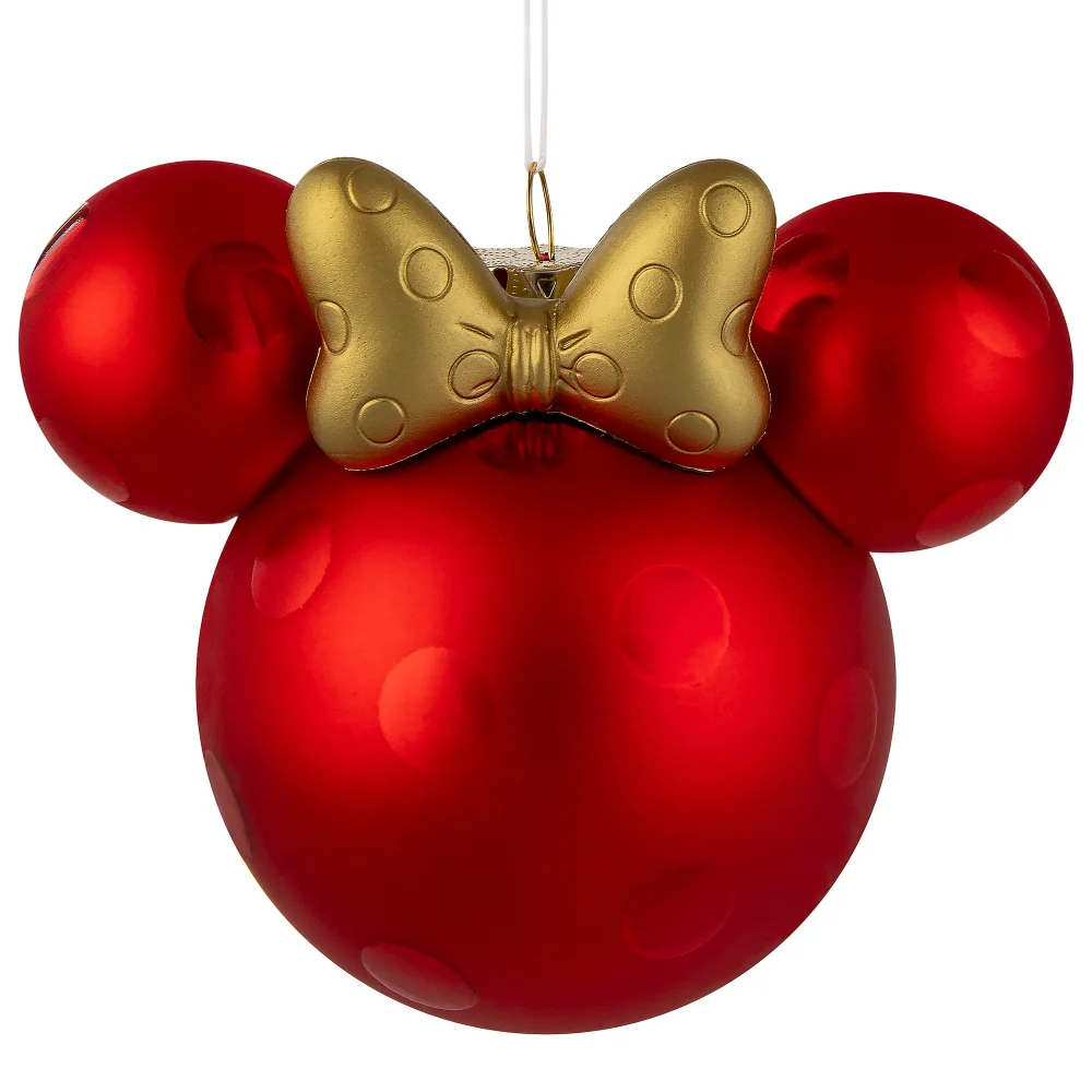 Hallmark Minnie Mouse Ears Icon Glass Ornament Afbeelding 1