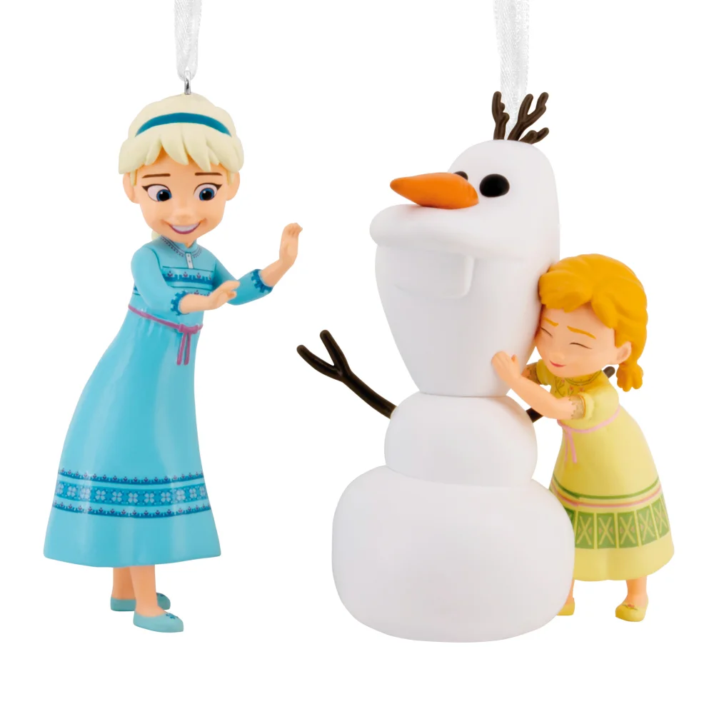 Hallmark Figural Frozen Elsa & Anna Tree Ornament Afbeelding 1