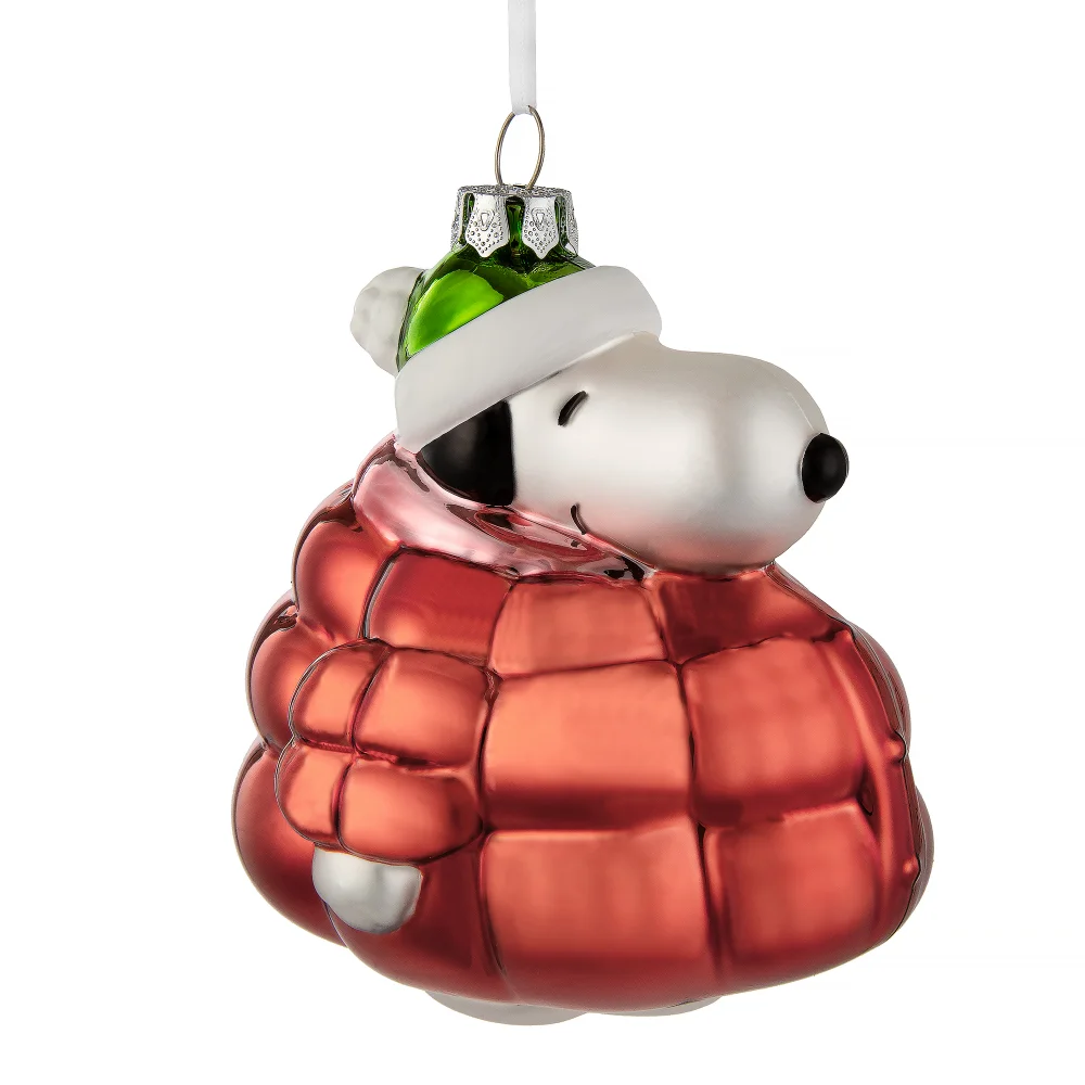 Hallmark Peanuts Snoopy Icon Glass Ornament Afbeelding 1