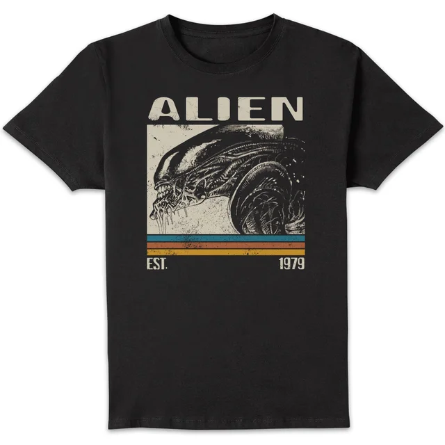 Alien Retro Bars Unisex T-Shirt - Black