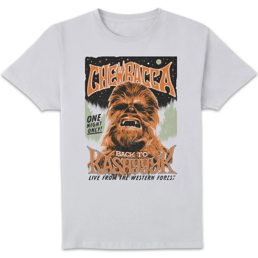 Star Wars Chewbacca Poster Unisex T-Shirt - White - S Afbeelding 1