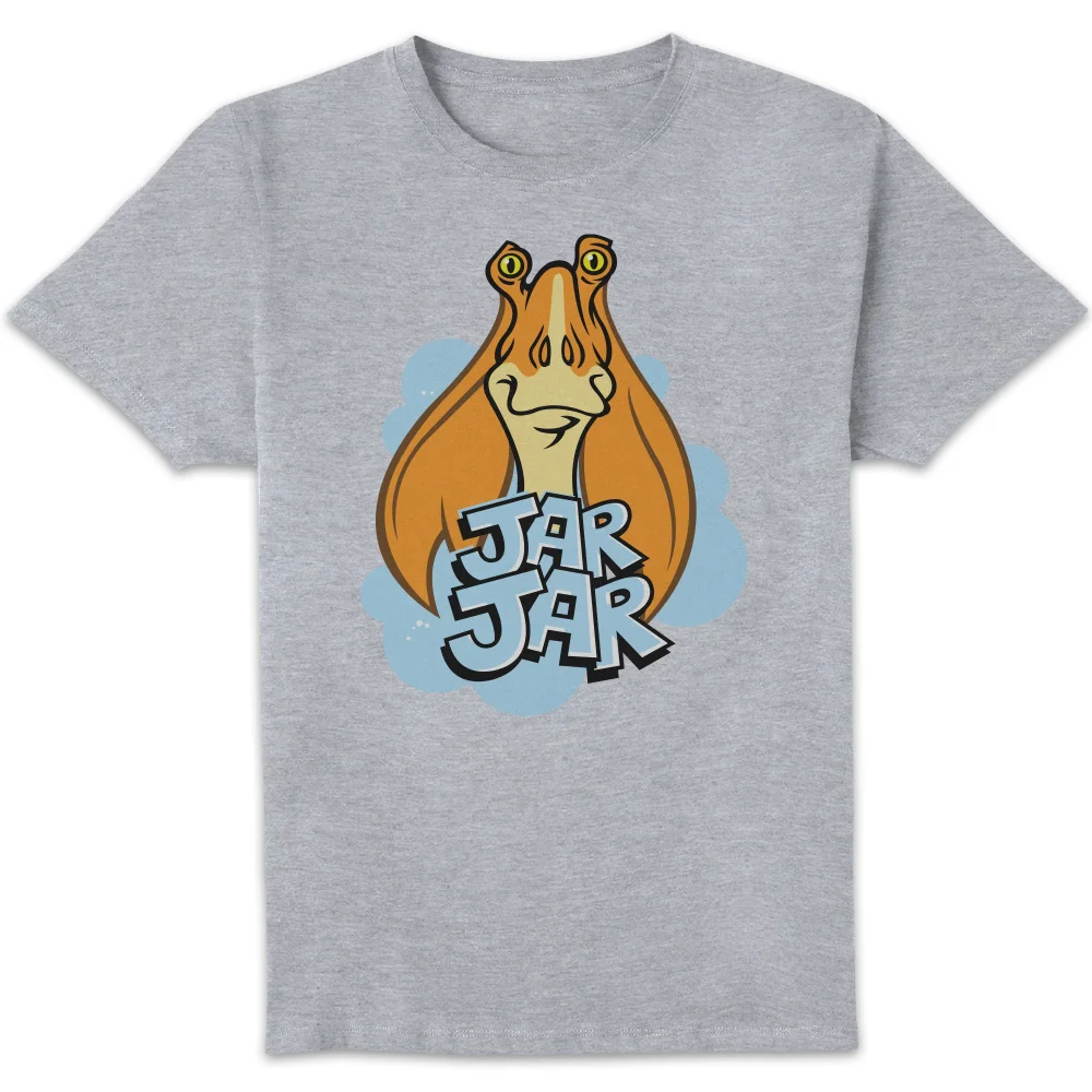 Star Wars Jar Jar Unisex T-Shirt - Grey - S Afbeelding 1