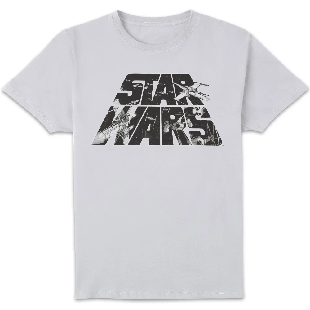 Star Wars Vintage Logo Unisex T-Shirt - White - S Afbeelding 1