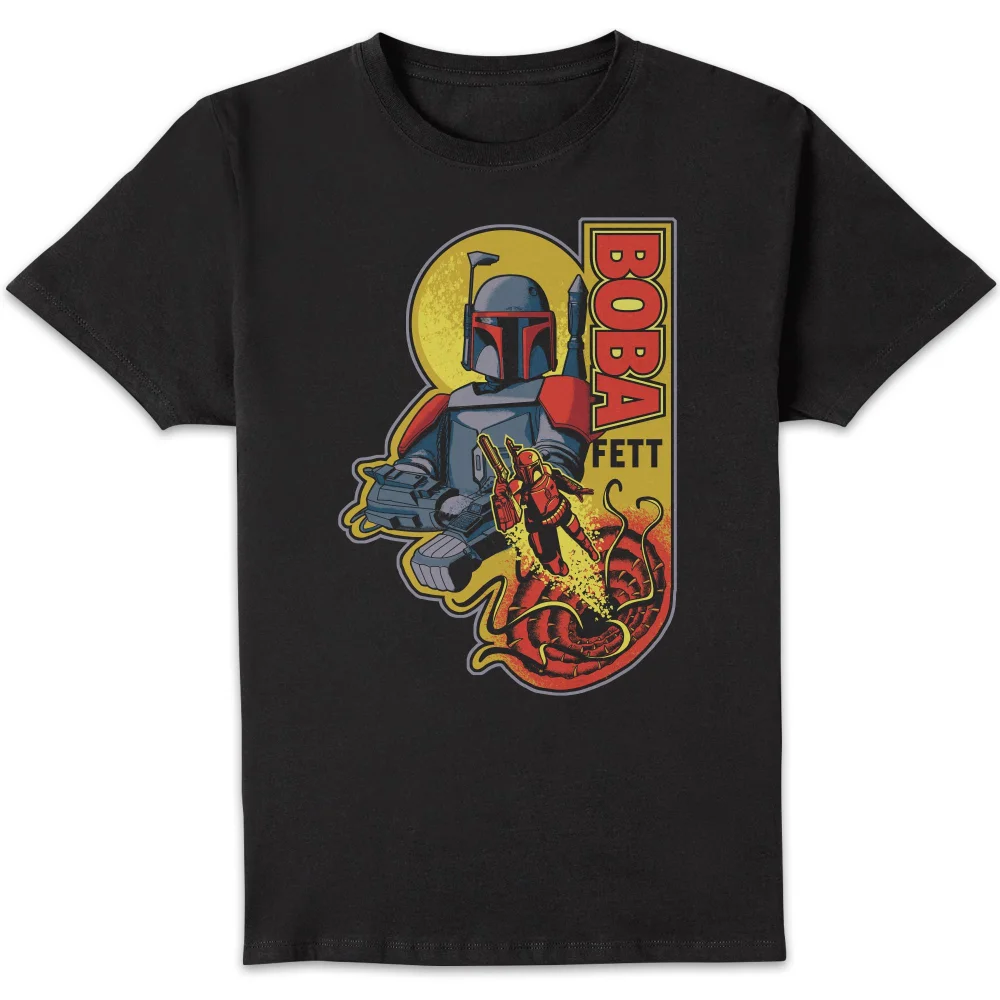 Star Wars Boba Multicolour Unisex T-Shirt - Black - S Afbeelding 1