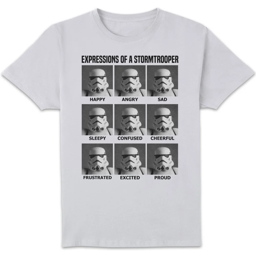 Star Wars Expressions Of Stormtrooper Unisex T-Shirt - White - S Afbeelding 1
