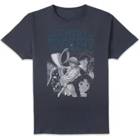 Star Wars Anime Poster Unisex T-Shirt - Navy - undefined undefined