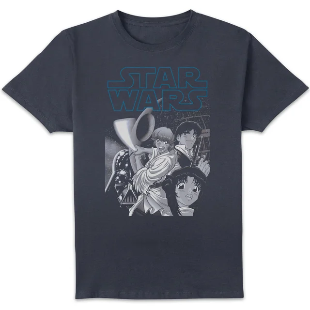 Star Wars Anime Poster Unisex T-Shirt - Navy
