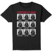 Star Wars Expressions Of Vader Unisex T-Shirt - Black