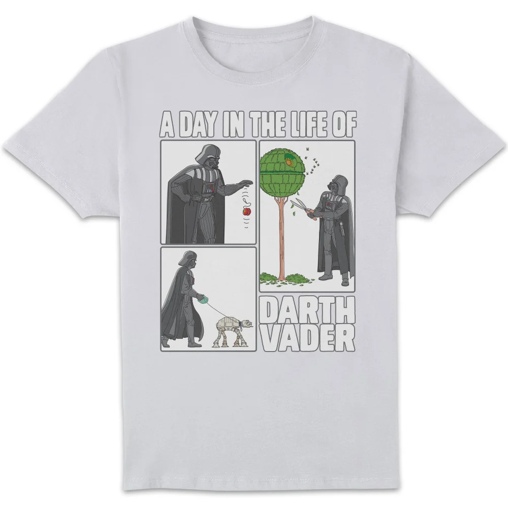 Star Wars A Day In The Life Of Unisex T-Shirt - White - S Afbeelding 1