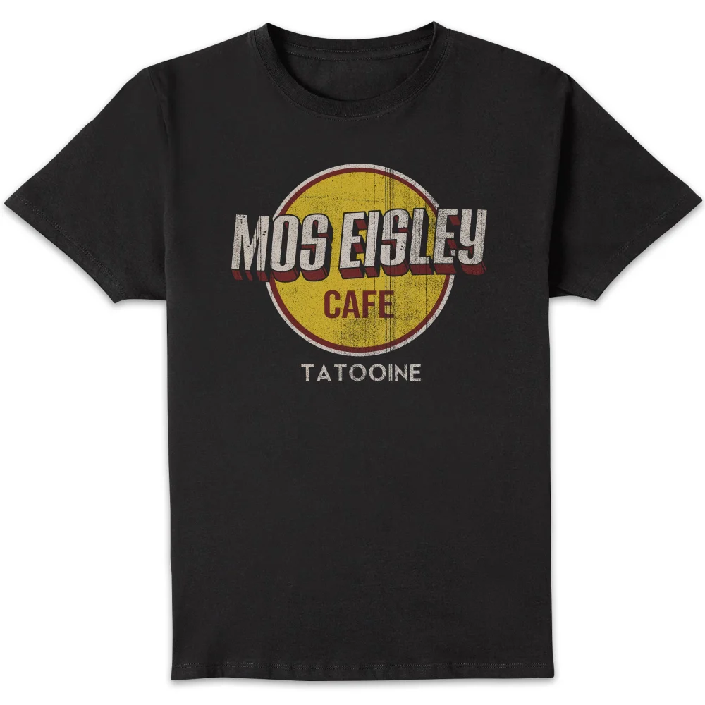 Star Wars Cafe Sign Unisex T-Shirt - Black - S Afbeelding 1