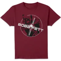 Star Wars Boba Circle Star Unisex T-Shirt - Burgundy - undefined undefined