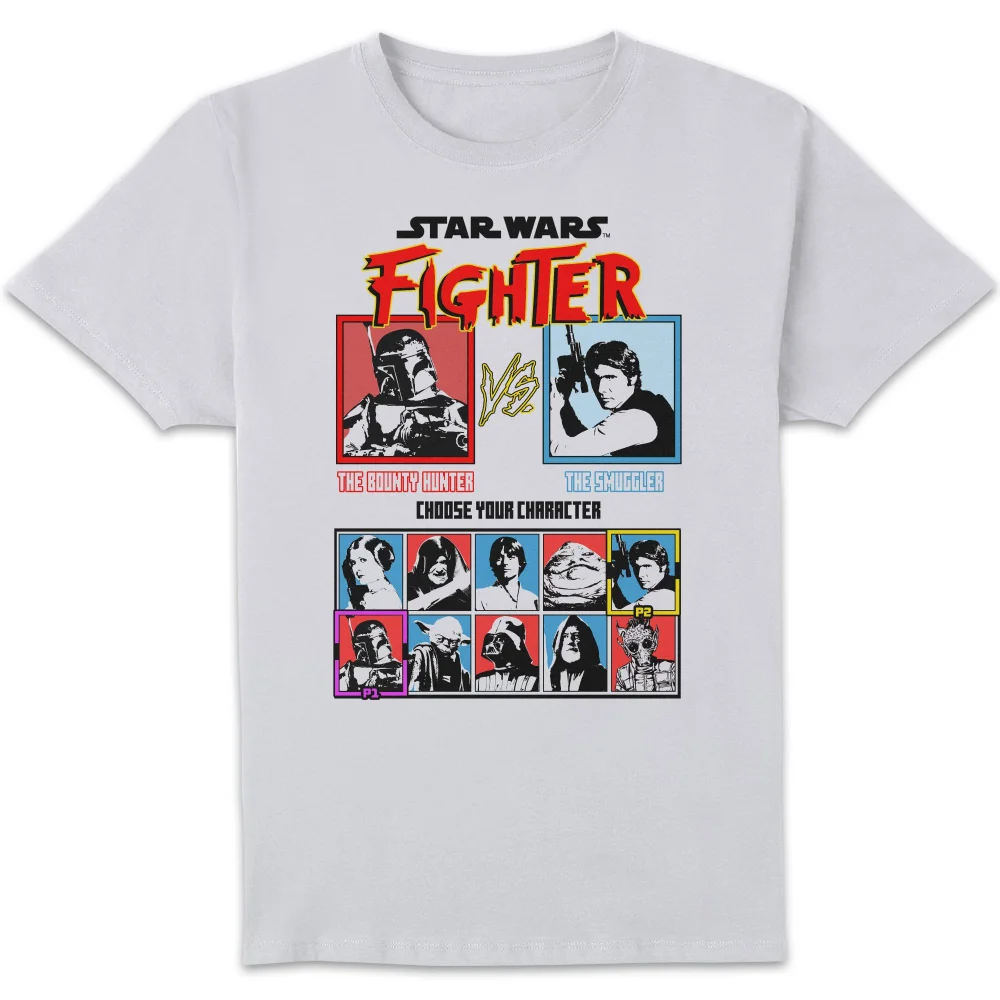 Star Wars Vs Screen Unisex T-Shirt - White - S Afbeelding 1