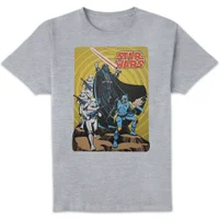 Star Wars Vader Retro Poster Unisex T-Shirt - Grey