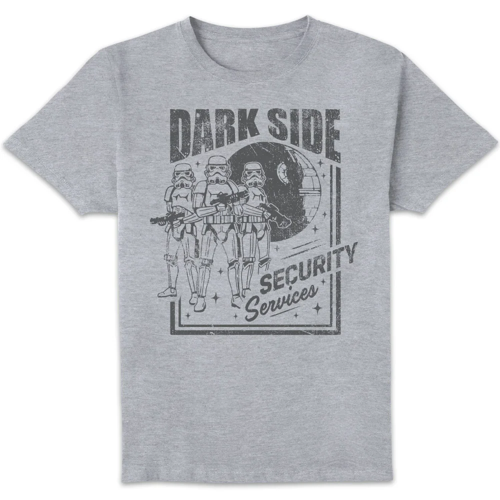 Star Wars Dark Side Security Services Unisex T-Shirt - Grey - S Afbeelding 1