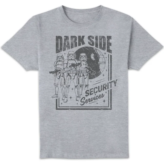 Star Wars Dark Side Security Services Unisex T-Shirt - Grey