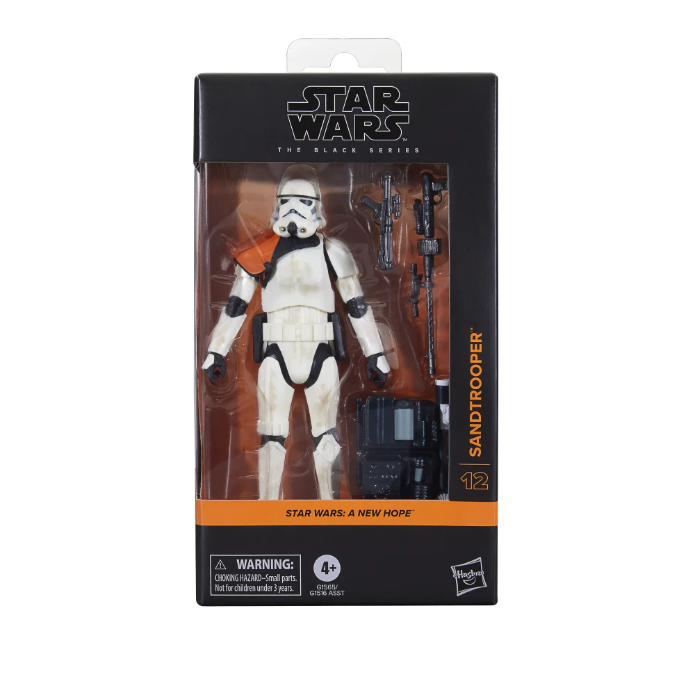 Hasbro Star Wars The Black Series Sandtrooper, Star Wars: A New Hope Collectible Action Figure (6”) Afbeelding 1