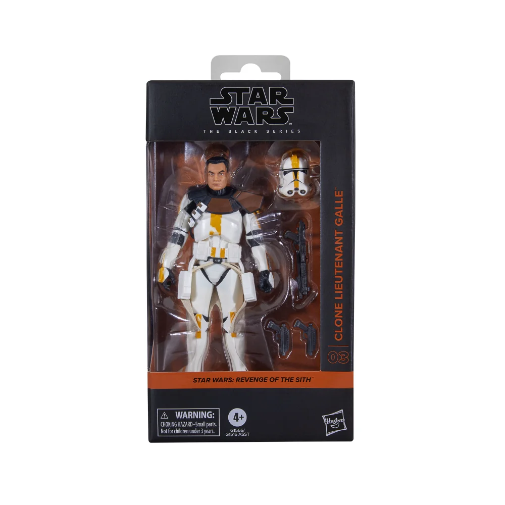 Hasbro Star Wars The Black Series Clone Lieutenant Galle, Star Wars: Revenge of the Sith Collectible Action Figure (6”) Afbeelding 1
