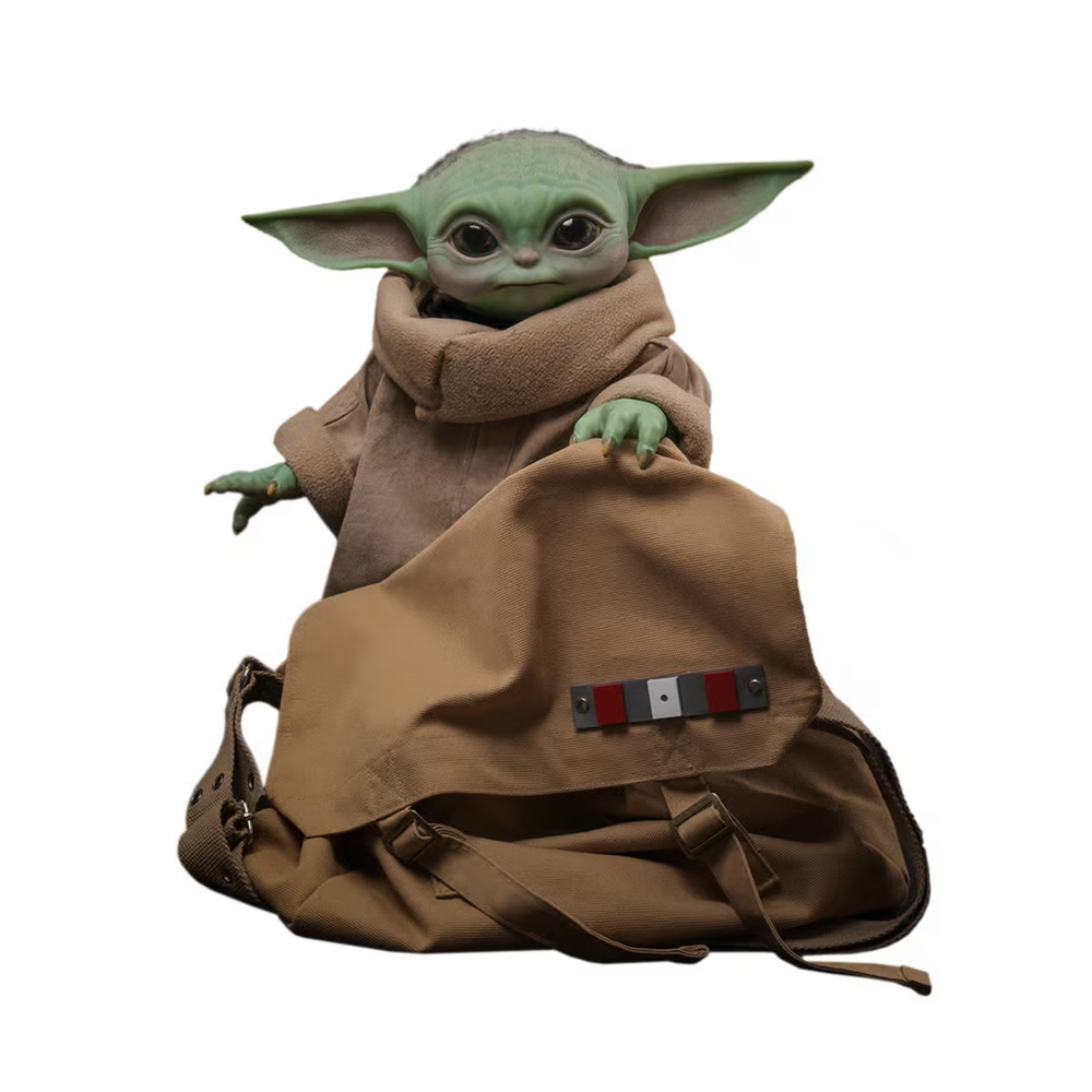 Hot Toys Star Wars 1/1 Grogu with Crossbody Bag Afbeelding 1