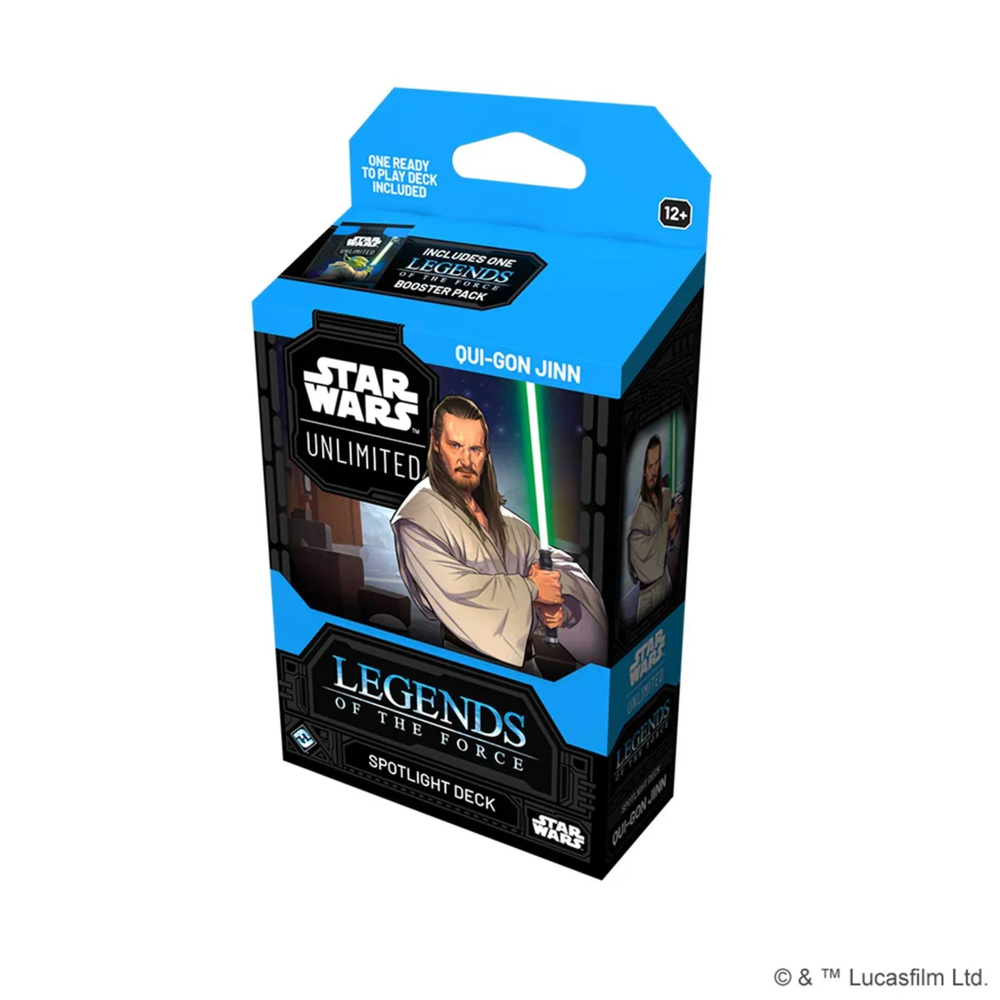 Star Wars: Unlimited Spotlight Deck Legends of the Force Qui-Gon Jinn Afbeelding 1