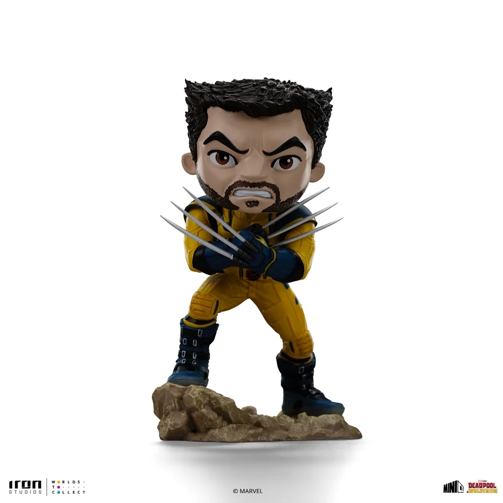 Iron Studios Deadpool and Wolverine Wolverine Unmasked MiniCo Statue Afbeelding 1