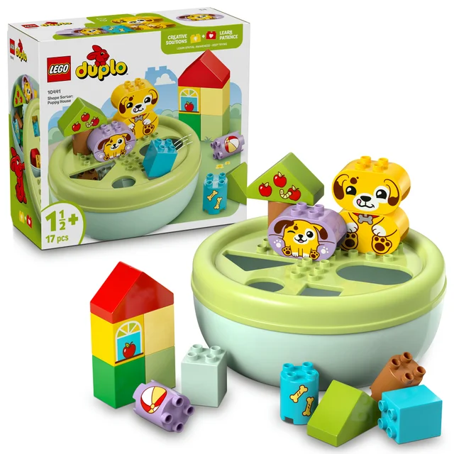 LEGO® DUPLO® My First Shape Sorter: Puppy House Toddler Learning Toy 10441