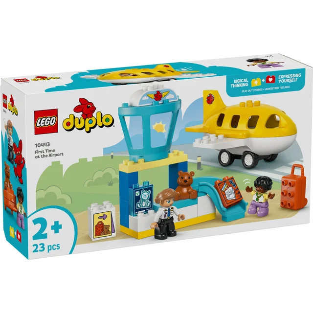 LEGO® DUPLO® Town First Time at the Airport Building Toy for Pretend Play 10443