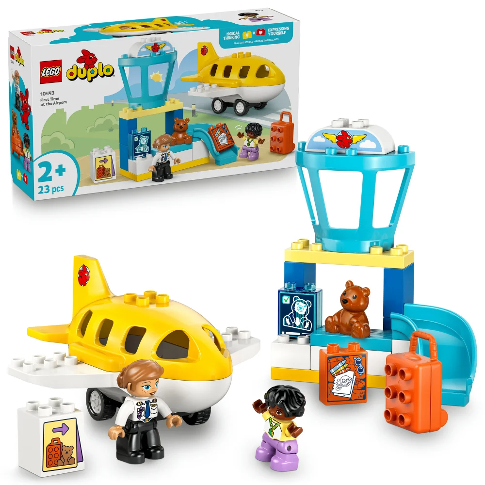 LEGO® DUPLO® Town First Time at the Airport Building Toy for Pretend Play 10443 Afbeelding 1