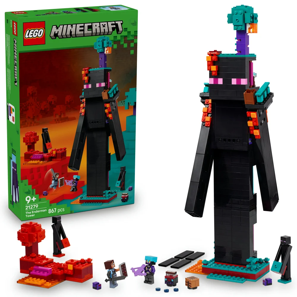 LEGO® Minecraft® The Enderman Tower Toy for Kids, Gamer Gift 21279 Afbeelding 1