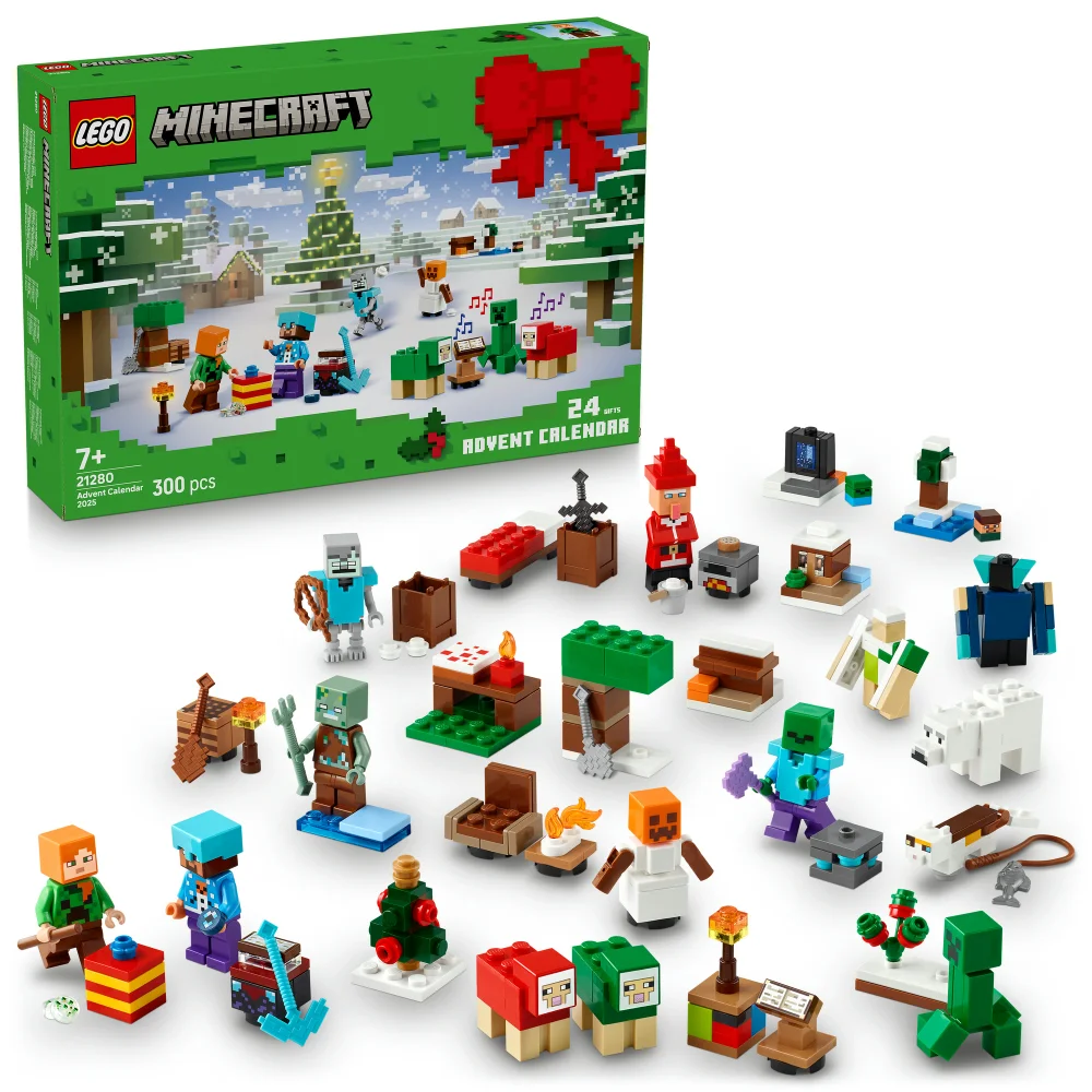 LEGO® Minecraft® Advent Calendar 2025, Christmas Gamer Gifts for Kids 21280 Afbeelding 1