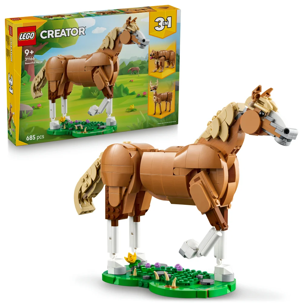 LEGO® Creator 3in1 Beautiful Horse Toy Animal Building Set 31166 Afbeelding 1