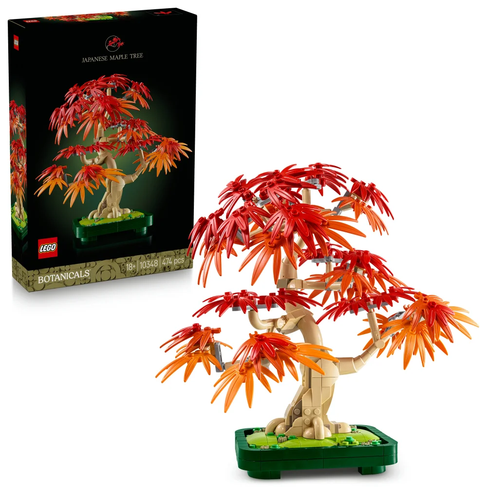LEGO Botanicals Japanese Red Maple Bonsai Tree DIY Set 10348 Afbeelding 1