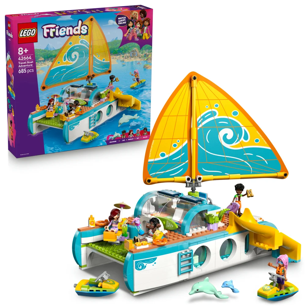 LEGO® Friends Travel Boat Adventure Building Kit Role-Play Toy 42664 Afbeelding 1