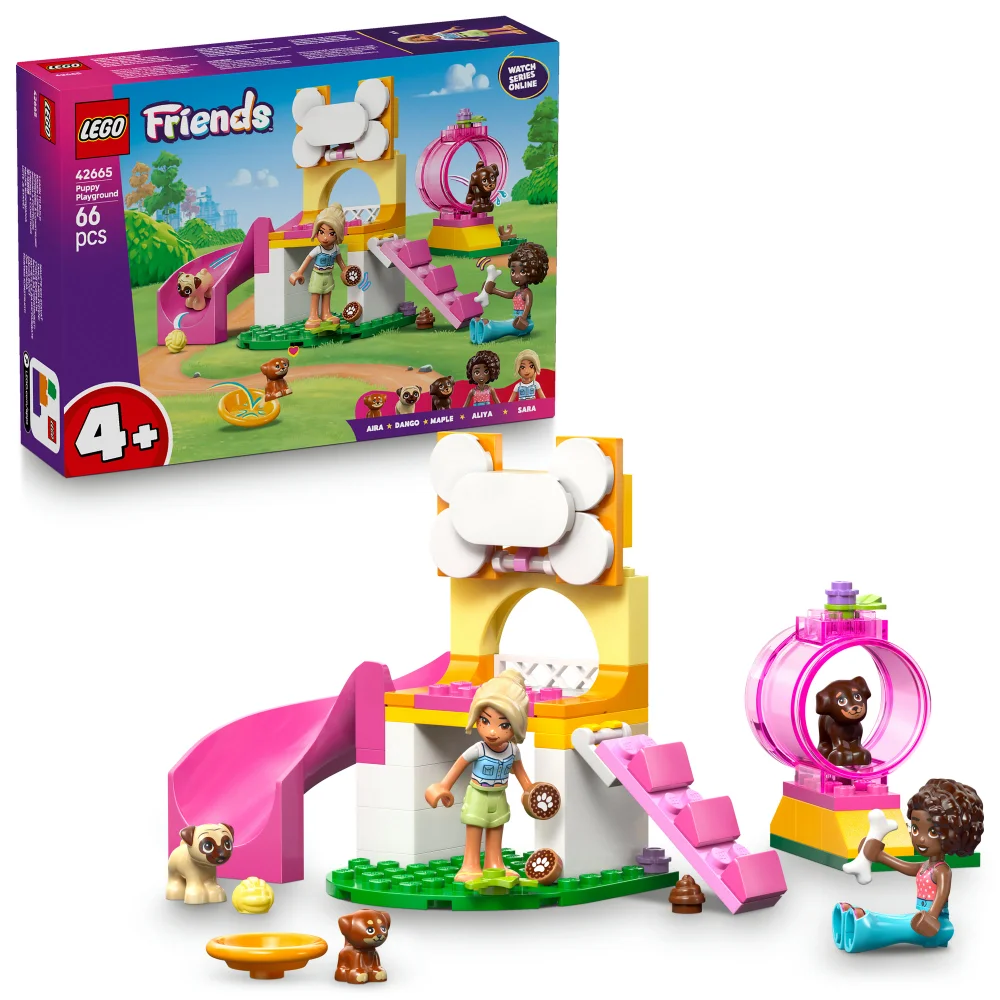 LEGO® Friends Puppy Playground Building Kit, Dog Toy for Pretend Play 42665 Afbeelding 1