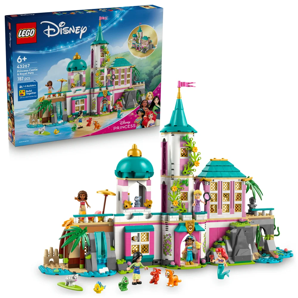 LEGO Disney Princess Castle & Royal Pets Building Toy 43267 Afbeelding 1