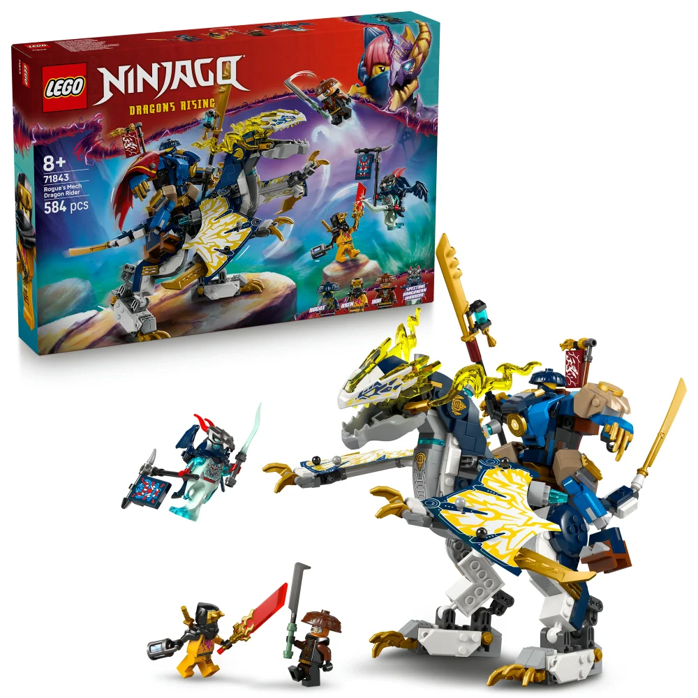 LEGO® NINJAGO® Rogue’s Mech Dragon Rider Ninja Toy 71843 Afbeelding 1
