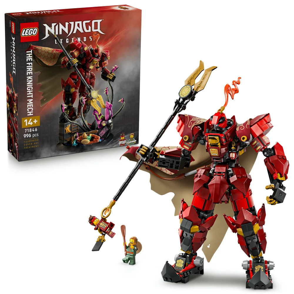 LEGO NINJAGO The Fire Knight Mech Toy Building Set 71846 Afbeelding 1