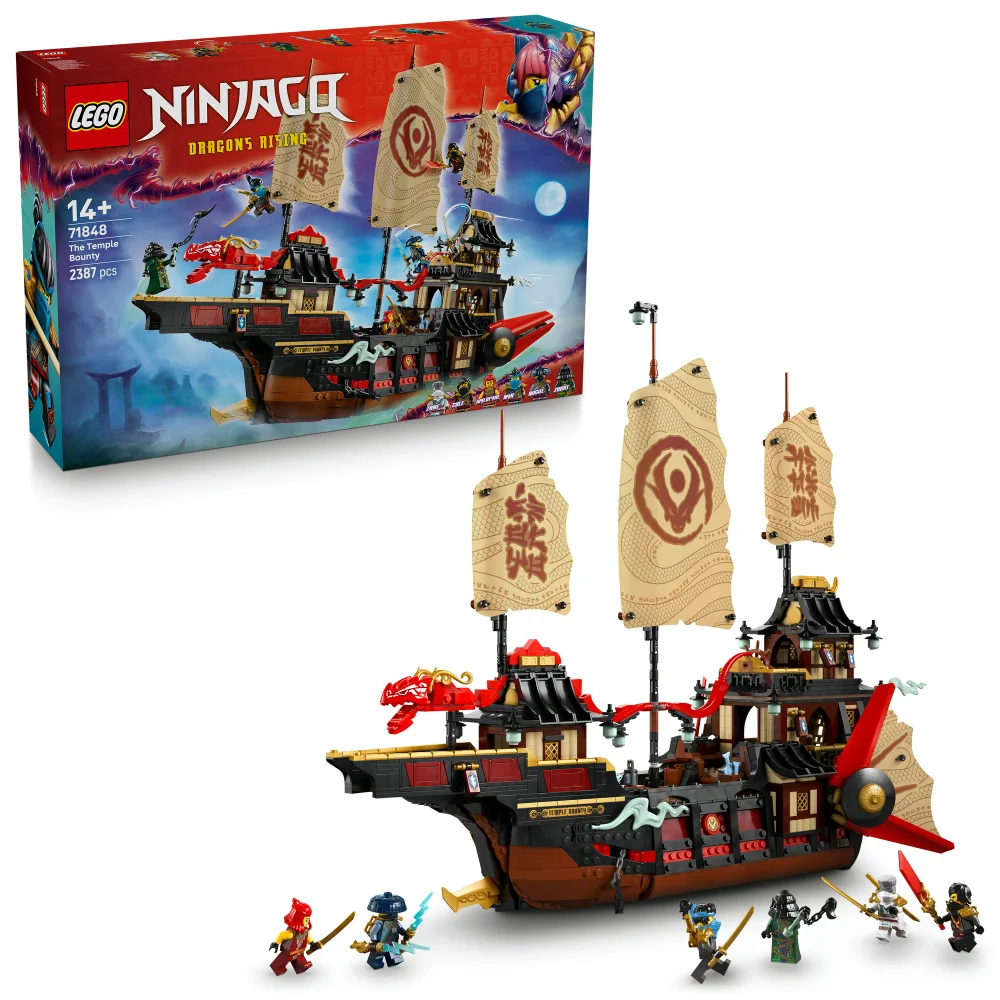 LEGO® NINJAGO® The Temple Bounty Ship Toy Building Kit 71848 Afbeelding 1