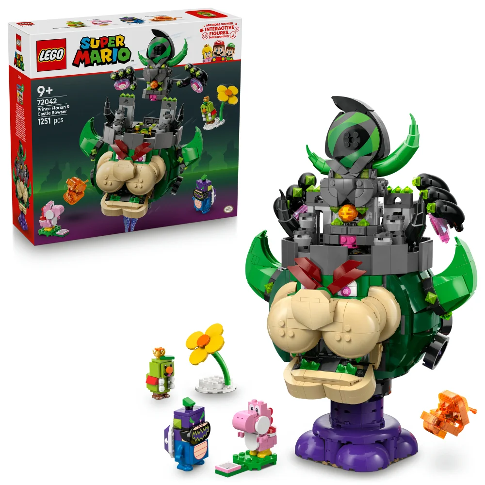 LEGO® Super Mario™ Prince Florian & Castle Bowser Toy for Pretend Play 72042 Afbeelding 1