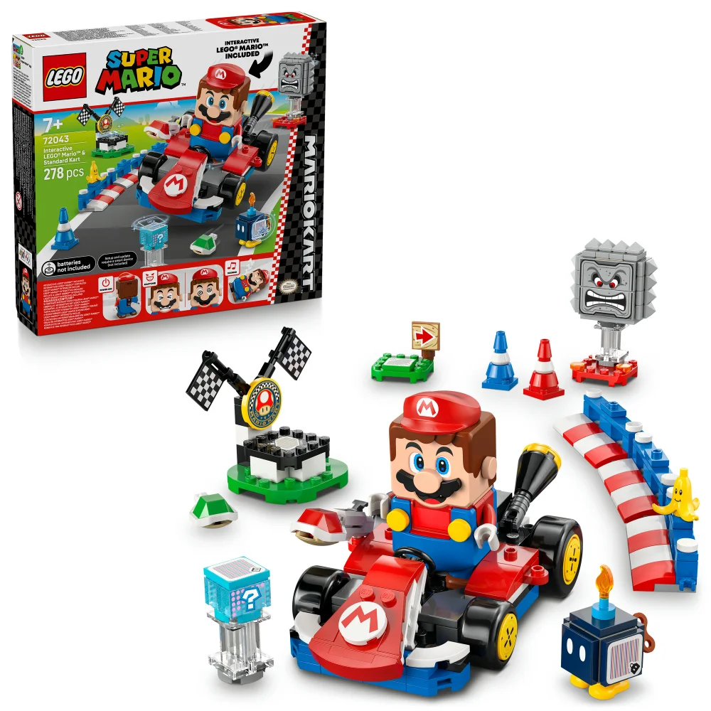 LEGO® Super Mario™: Mario Kart™ – Interactive LEGO® Mario™ & Standard Kart 72043 Afbeelding 1