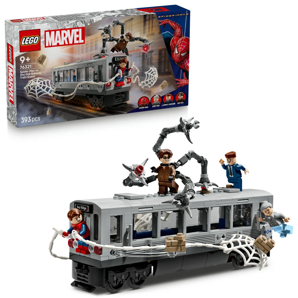 LEGO® | Marvel Spider-Man vs. Doc Ock Subway Train Scene Building Toy 76321 Afbeelding 1