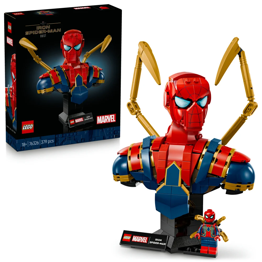 LEGO Marvel Iron Spider-Man Bust Avengers Building Set 76326 Afbeelding 1